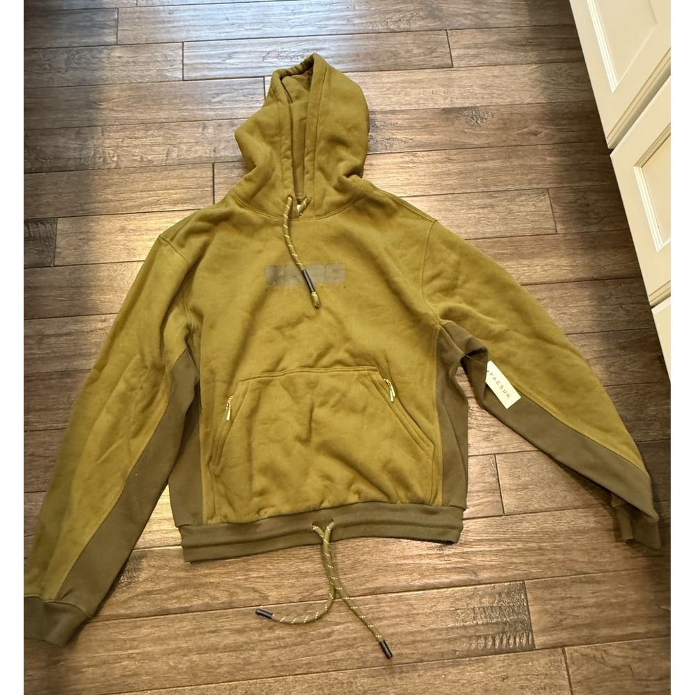 New RCOS Hoodie with Tonal Paneling and Double Drawcords Mens Medium